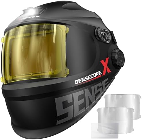 ARCCAPTAIN Premium Auto-Darkening Welding Helmet, 4.6" x 3.2" Large Screen