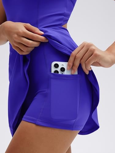 SUUKSESS Tennis Dress with Shorts Underneath Easy Peasy Athletic Dresses