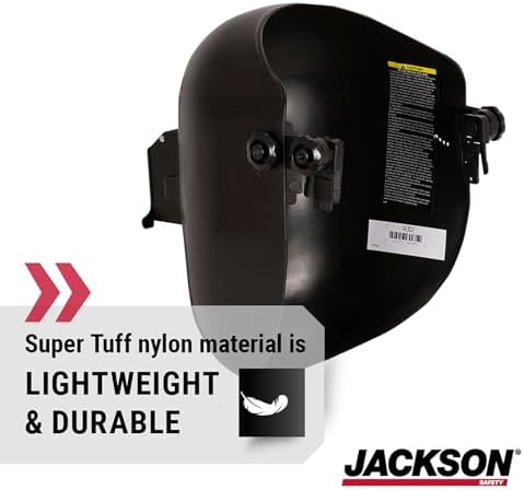 Jackson Safety PL280 Pipeline Welding Helmet - Shade 10 Flip Front Welding Hood - ANSI Z87.1 - Made in USA (Multiple Headgear Styles and Colors)