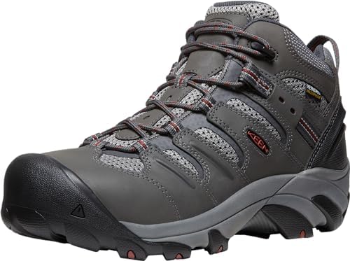 KEEN Utility Men's Lansing Mid Height Steel Toe Waterproof Work Boots
