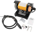 3" Multipurpose Mini Bench Grinder Polisher with 31" Long Flexible Shaft and Accessories, Variable Speed Dial 0-10000 RPM, 110V 150W Single Phase Motor