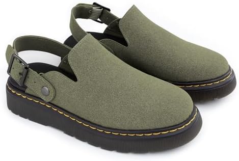 Athlefit Women's Slip On Suede Clogs with Back Strap