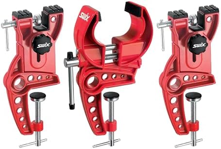 SWIX T149-50 Ski Vise With 50mm Wide Jaws | Durable Adjustable Clamps For Waxing And Tuning Alpine & Downhill Skis