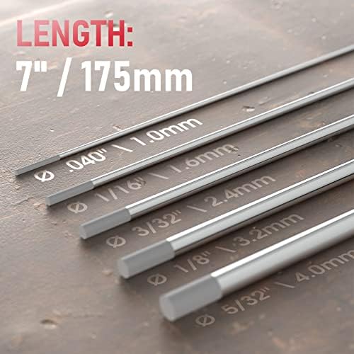 YESWELDER TIG Welding Tungsten Electrode 2% Ceriated