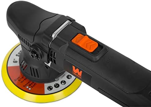 WEN Dual Action Polisher, 6-Inch Professional Grade, 5.5-Amp with 9mm Throw (AA6095)