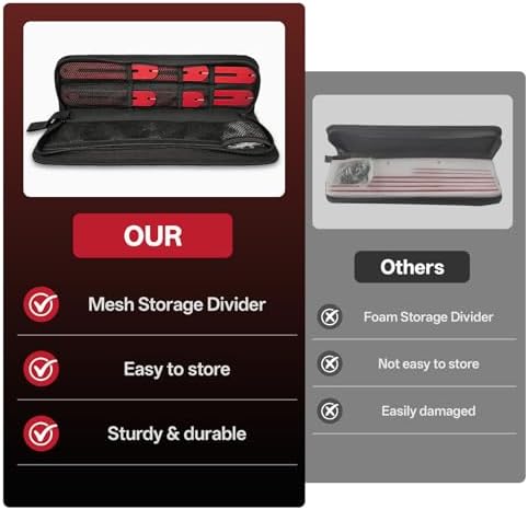 Stair Tread Gauge Template Tool, 10-67 Inches Adjustable Aluminum Alloy Stair Measuring Jig for Accurate Measurement,Includes Storage Bag