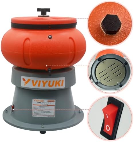 Electric 18LBS Vibratory Tumbler Bowl Tumbling Polishing Machine