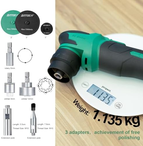 BATOCA S4 Brushless RO&DA Car Buffer Polisher Headlight Restoration Pro Kit