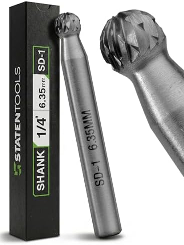 SD-1 Carbide Burr 1/4 In Shank Double Cut Die Grinder