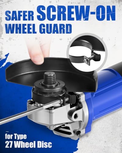 AVID POWER Angle Grinder Tool 750W 6.5 Amp 4-1/2" 11,500 RPM Metal Grinder
