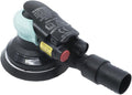 Benchmark Abrasives 5" Professional Heavy Duty Vacuum Dual-Action Random Orbital Sander with PSA and Hook & Loop Backing Pads, Orbital Pneumatic Sanding Disc Sander, Woodworking Automotive