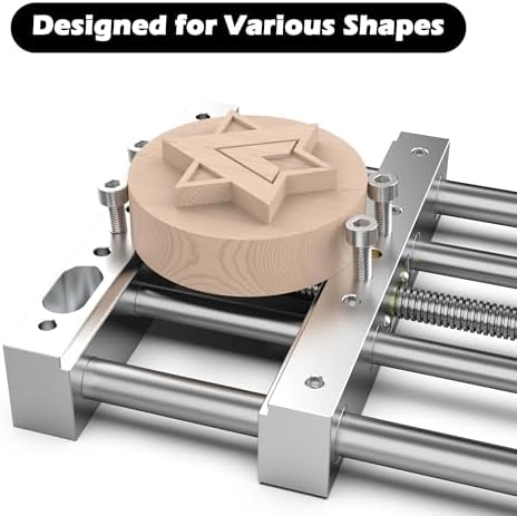 CNC Router High-Precision Aluminum Vise Bench Clamp, 282mm x 150mm x 30mm
