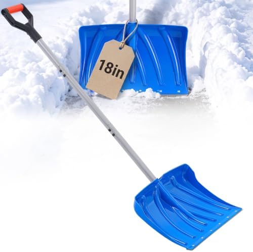 VEVOR 18" Poly Snow Shovel Pusher for Driveway 55” Height