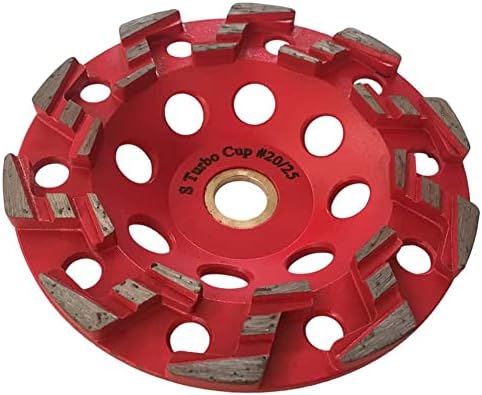 5" Diamond Grind Wheel S Seg Concrete/Coating 7/8"-5/8" Non-Threaded Arbor