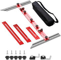 Stair Tread Template Tool – Stair Tread Gauge Jig, Aluminum Alloy Measuring and Scribe Tool for Accurate Angle, Depth, and Length Measurement of Stairs, Risers, and Partitions