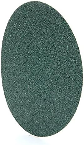3M Green Corps Hookit Sanding Discs, 00525, No Hole, 8 in, 36+ Grade