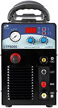 Lotos LTP8000 80 A Plasma Cutter with Pilot ARC Metal Cutter, 1 inch Clean Cut, Brown