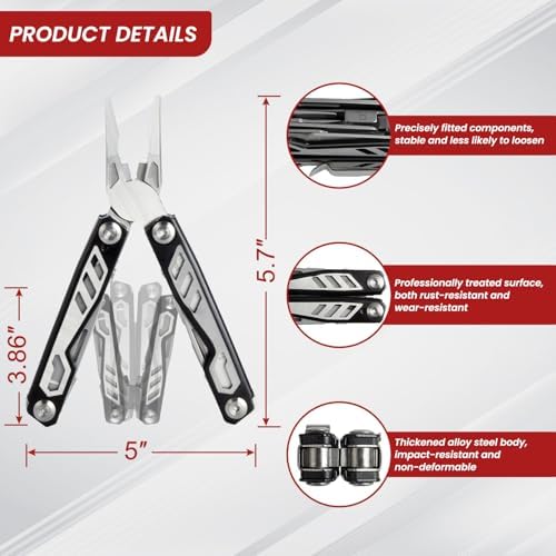 Side Storage Multitool Compatible with 2024-2026 Toyota Tacoma, 4Runner