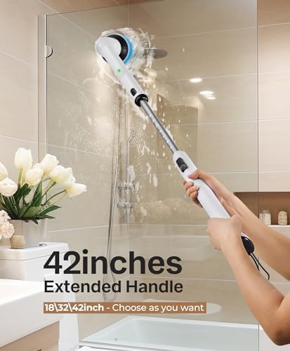 LyriFine Electric Spin Scrubber Full-Body IPX7 Waterproof & 20Kpa Suction Pro Touchless Vacuum Automatic Dustpan