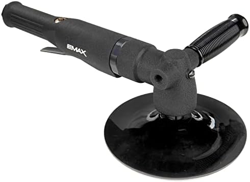 EMAX 7" Air Angle Sander, Soft-Touch 3 Finger Trigger, 5,000 Max RPM