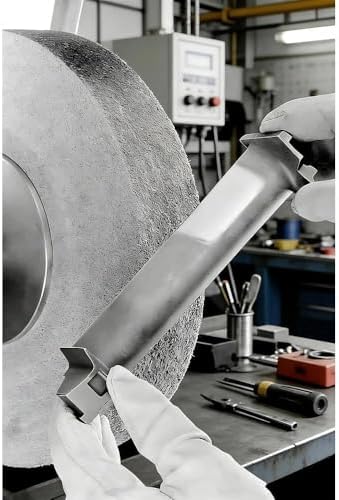 SIGNI Aluminum Oxide Non Woven Nylon Convolute Wheel, EXL 8A Medium Grit 6" x 1" x 1", Deburring Polishing Finishing Wheel for Metal Stainless Steel, 1 Pack