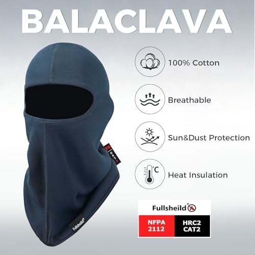 Fullsheild FR Balaclava Face Mask for Men Flame Resistant Hood Welding Cap
