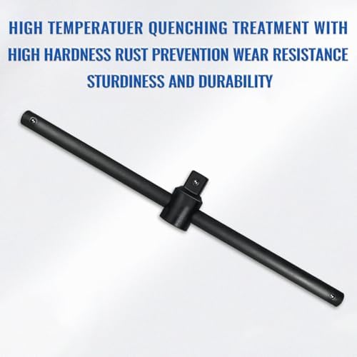 3/4 Inch Drive Sliding T-Handle Socket Wrench, 18.9 Inch Heavy Duty Steel Bar