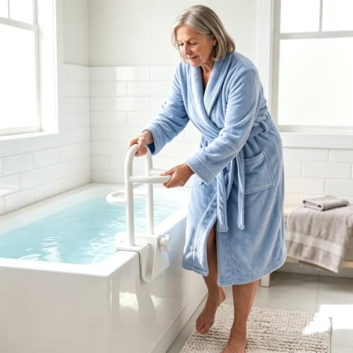 Bathtub Safety Rail for Seniors, Shower Grab Bar for Bathroom