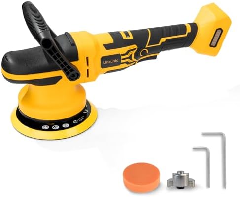 Cordless 6" DA Polisher Compatible with Dewalt 20V MAX Battery (Tool Only)