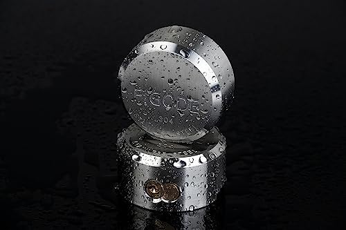 FIGODE® Stainless Steel Puck Lock, Military-Grade Hidden Shackle Padlock, Weatherproof Trailer Door Lock, 4 Padlocks Keyed Alike
