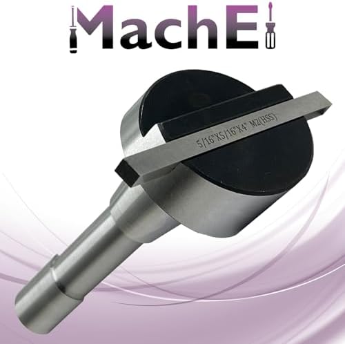 MachEl 2.5-Inch Fly Cutter with R8 Shank for Bridgeport Milling Machines – Includes 5/16" x 5/16" x 4" HSS Tool Bit