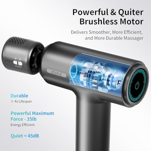 arboleaf Thermacool Massage Gun with Heat and Cold, 6 Speeds