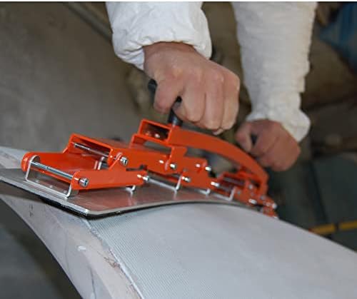 Hand-held flexible sanding board, block Flexisander for sanding curved surfaces with fastening system; vehicle body repairers, shipbuilders, composite and woodworking, cars (33 x 4.5 inches)