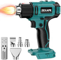 Cordless Heat Gun Compatible with Makita 18V Battery, 350W Fast Heating Soldering Gun with LED Light, 122℉-1022℉ Variable Temperature with 5 Nozzles for DIY Craft, Shrink Tubing (Tool Only)