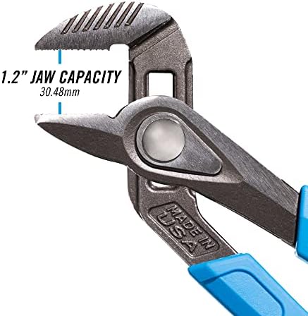 CHANNELLOCK 428X 8-inch SPEEDGRIP Straight Jaw Tongue & Groove Pliers | Made in USA | Forged High Carbon Steel