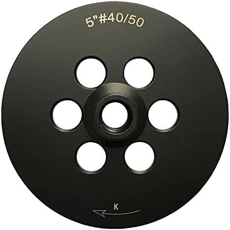 5" Grinding Wheels for Concrete, Granite, and Marble, #40/50 Grit