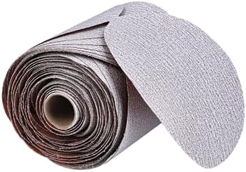 Norton A275OP PSA Adhesive Sandpaper Roll, 240 Grit Sandpaper, Woodworking and Automotive Sand Paper for Orbital Sander, 6 Inch Sanding Discs, Roll of 100