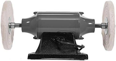 XtremepowerUS 8" Bench Polishing Buffer Machine, 3/4 HP Heavy-Duty Buffer Grinder, Dual Wheel Metal Polisher for Steel, Aluminum, Brass, Chrome, Automotive & Jewelry Polishing