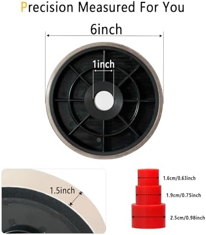 DZQ 6 Inch Grit 1200 Diamond Lapidary Jewelry Grinding Wheel