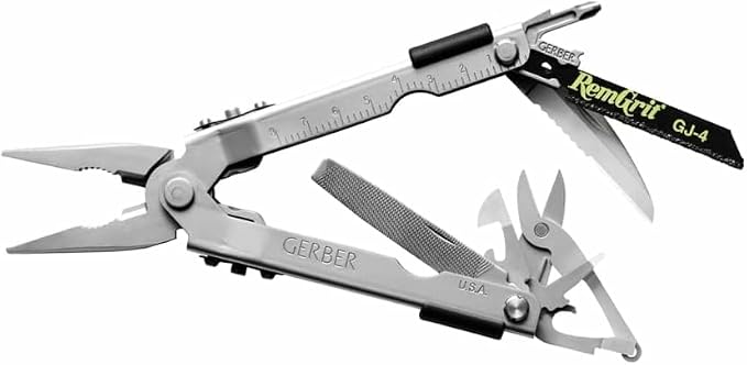 Gerber Gear MP600 Pro Scout Multi-Plier - Multitool with 15 Tools, Including Needlenose Pliers - Premium Multipurpose Tool - 07563N