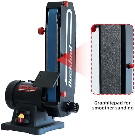 BUCKTOOL 2x48" Belt Sander for Knife Making and Metal,1HP,7A,4500FPM