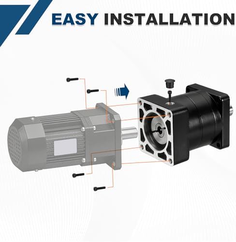 DTGN Planetary Gearbox Speed Reducer for Nema23 Stepper Motor Ratio 10:1