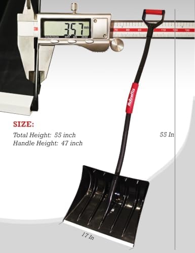 Ergonomic Snow Shovel for Driveway Home Garage; D-Grip