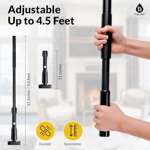 Pursonic Electric Spin Scrubber – Cordless Cleaning Tool with 7 Brush Heads, Heavy Duty Bathroom Tile Cleaner & Floor Scrubber for Tub, Sink, Wall, Kitchen, Car & Household Cleaning