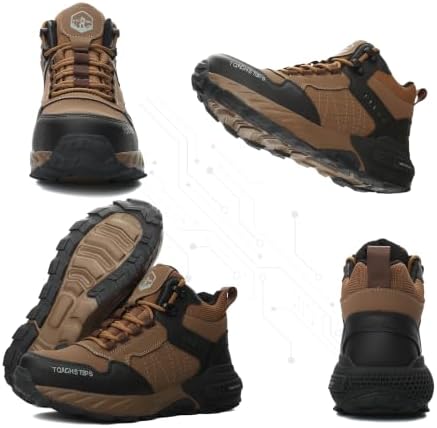 Steel Toe Work Shoes for Men Women, Puncture Resistant Safety Work Boots, 6" Lightweight Comfortable Industrial Construction Boot, Indestructible Utility Sneakers