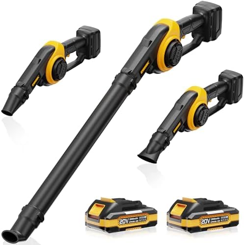EWORK 20V Small Cordless Leaf Blower with 2 x 2.0Ah Battery and Charger