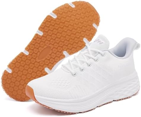 AVW Womens Non Slip Work Shoes Walking Sneakers Food Service Kitchen Shoes