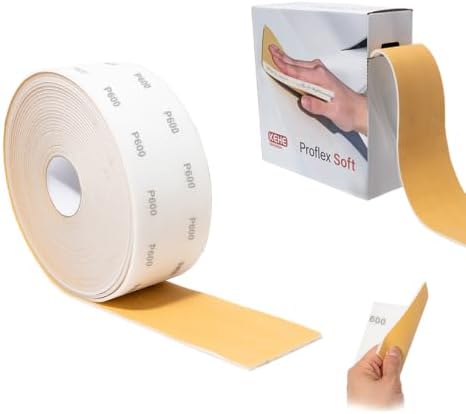 Premium Soft Hand Sanding Sheets Roll,Flexible Abrasive Sandpaper for Auto Body Repair, Paint Prep & Fine Woodworking,Ideal for Professional Mechanics and DIY,150Pcs/Roll,Grit 320