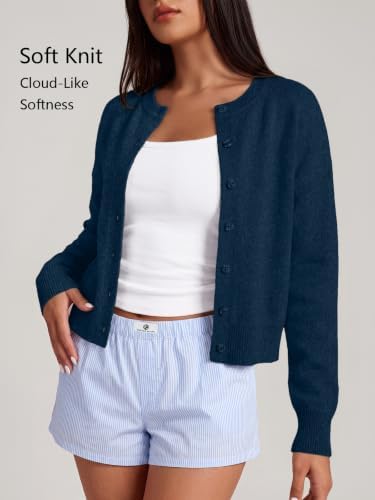 Trendy Queen Cropped Cardigan Sweaters for Women Fall Fashion Clothes 2026