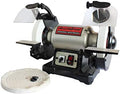 BUCKTOOL 8" 1/2HP Dual Speed Bench Grinder Buffer Combo with Cast Iron Base